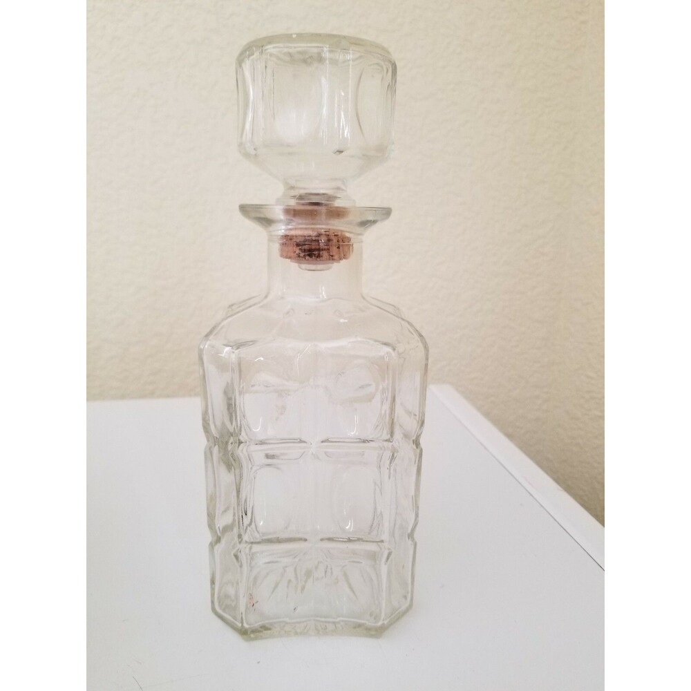 Vintage clear whiskey bottle - Picture 2 of 3